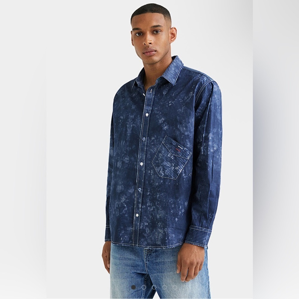 Desigual Blue Casual Button Down Shirt